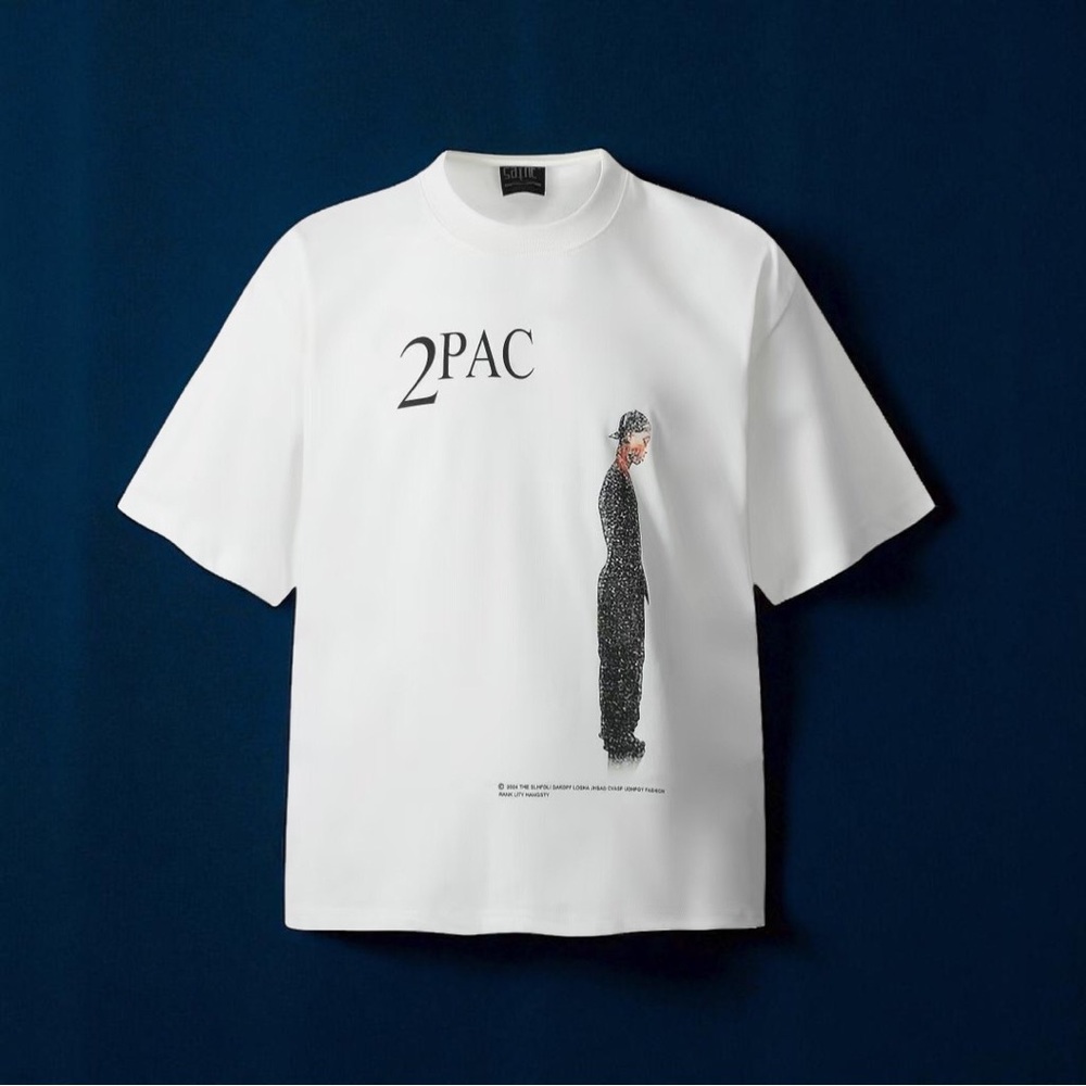 🔥2PAC White Short Sleeve Tee🔥